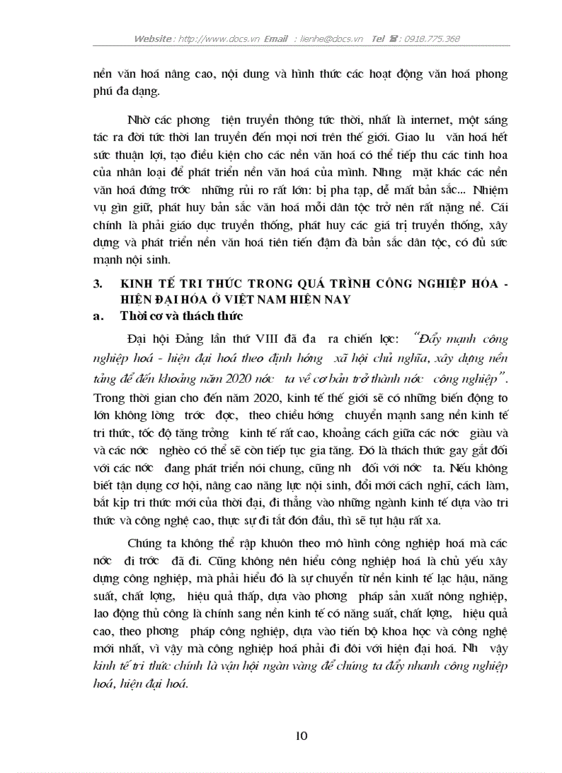 image for page Kinh tế tri thức trong quá trình CNH HĐH ở VN hiện nay