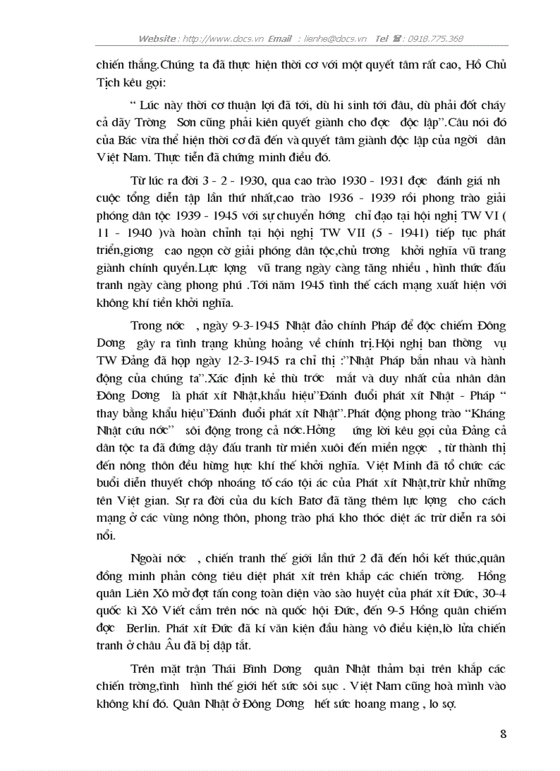 image for page Nguyên nhân thắng lợi ý nghĩa lịch sử bàI học kinh nghiệm của cách mạng tháng tám và sự chuẩn bị chu đáo chọn đúng thời cơ của đảng và hồ chủ tịch