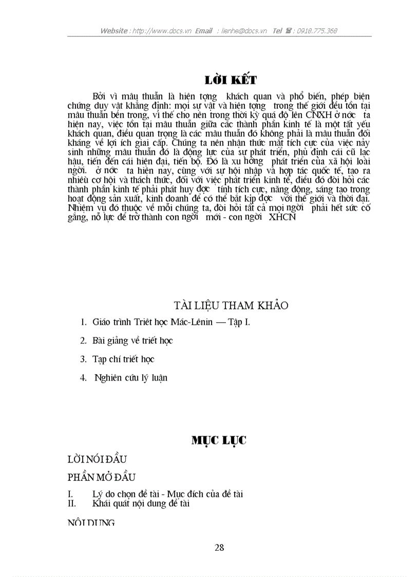 image for page Quy luật mâu thuẫn vận dụng vào phân tích công cuộc đổi mới ở nước ta hiện nay