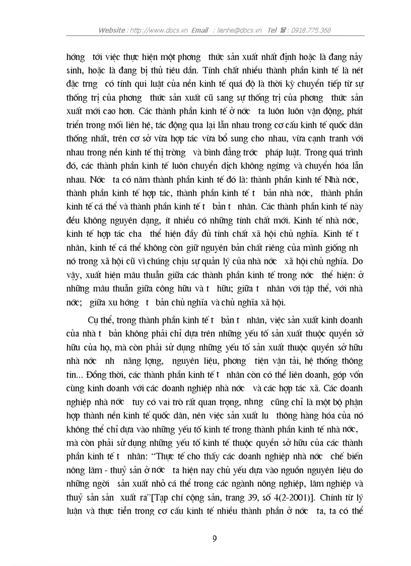 image for page Qui luật mâu thuẫn trong phép biện chứng duy vật với việc phân tích hệ thống mâu thuẫn của kinh tế thị trường định hướng xã hội chủ nghĩa ở Việt Nam