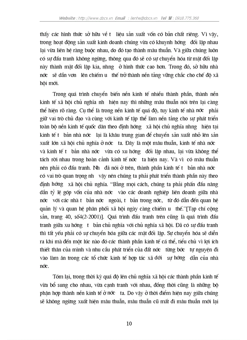 image for page Qui luật mâu thuẫn trong phép biện chứng duy vật với việc phân tích hệ thống mâu thuẫn của kinh tế thị trường định hướng xã hội chủ nghĩa ở Việt Nam