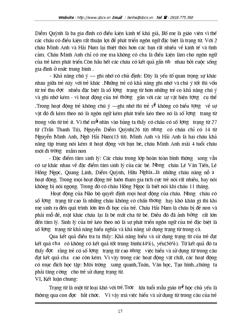 image for page Điều tra khả năng sử dụng trạng từ của trẻ mẫu giáo lớn