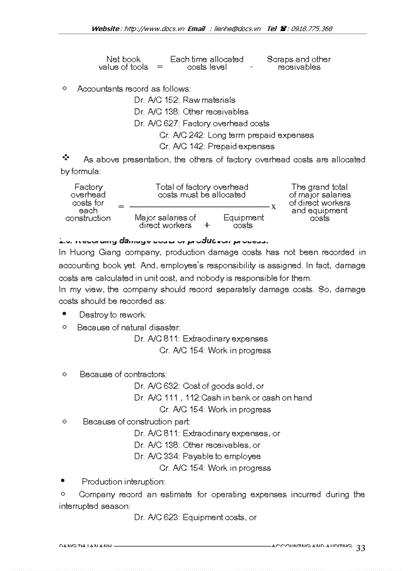 image for page Aggregating production costs and evaluating unit cost