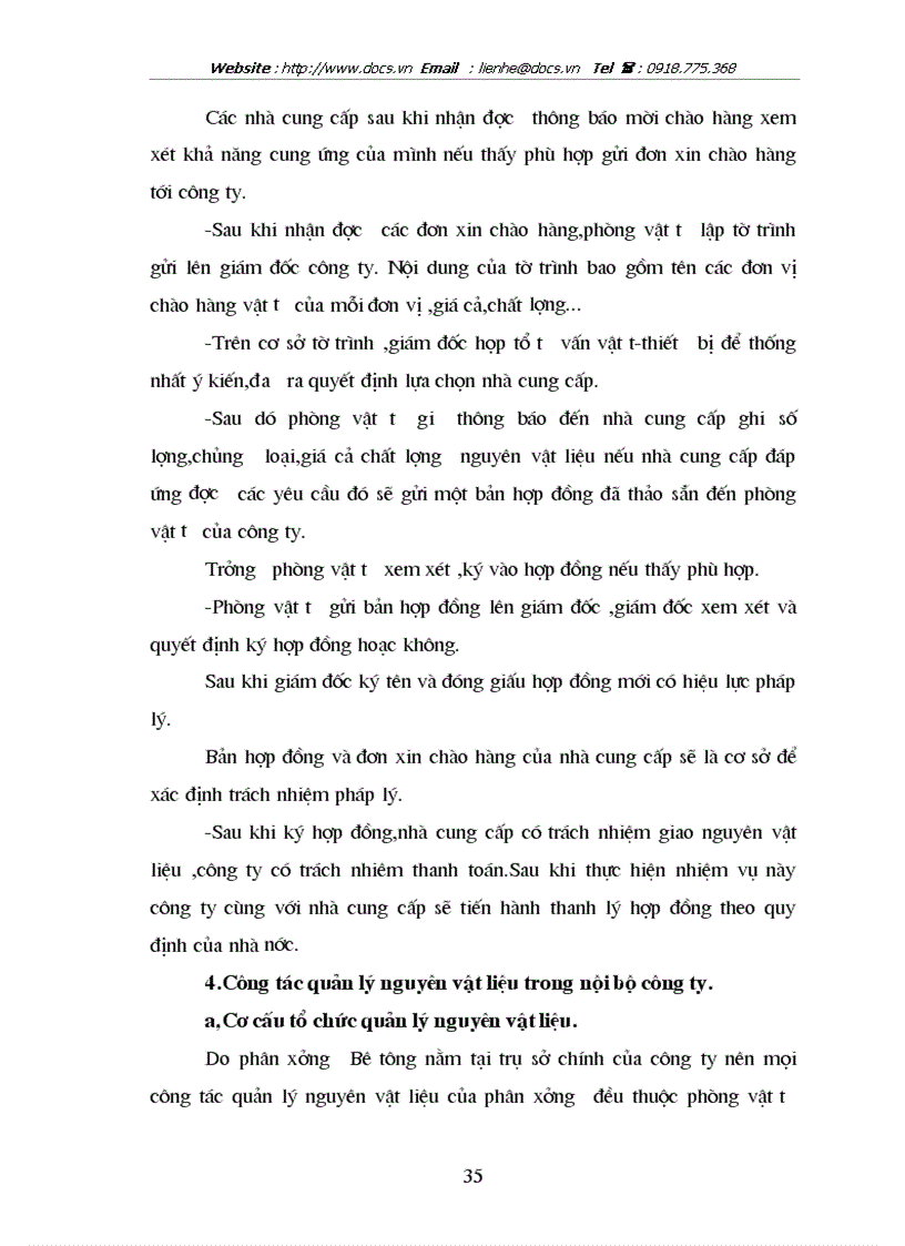 image for page Một số biện pháp nhằm tăng cường quản lý nguyên vật liệu tại Công ty bê tông xây dựng Hà Nội