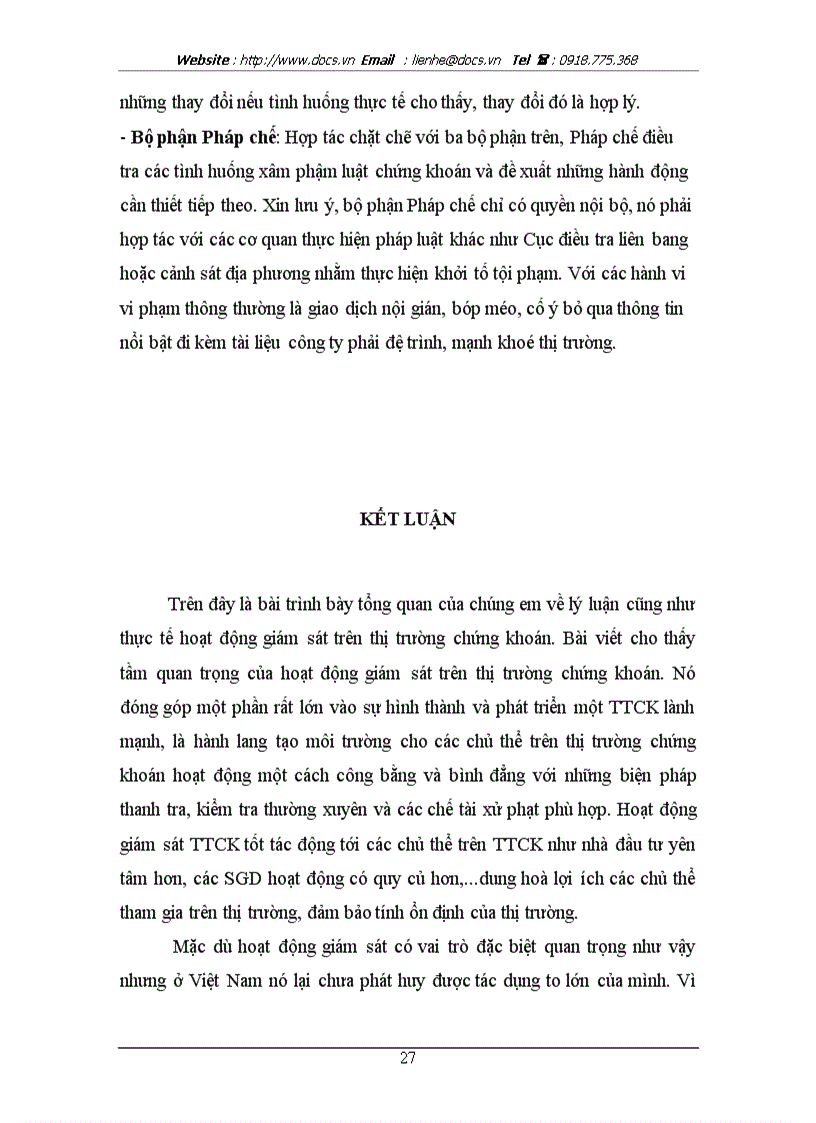 image for page Tìm hiểu hoạt động giám sát trên thị trường chứng khoán nước ta hiện nay