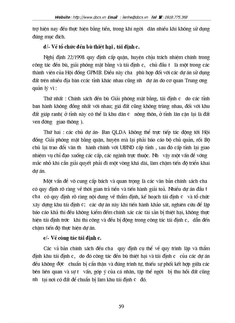 image for page Hoàn thiện chính sách và phương thức đền bù giải phóng mặt bằng trên địa bàn Thành phố Hà Nội