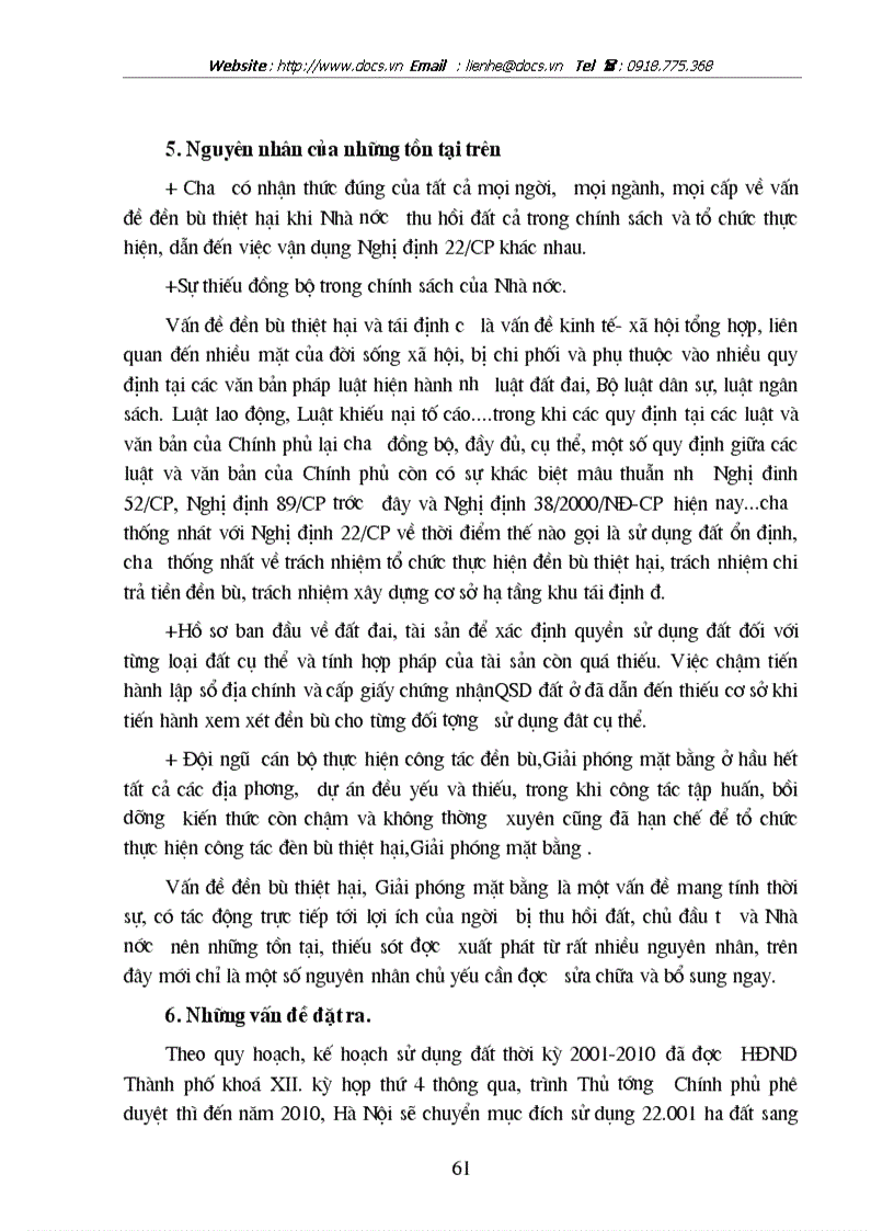 image for page Hoàn thiện chính sách và phương thức đền bù giải phóng mặt bằng trên địa bàn Thành phố Hà Nội
