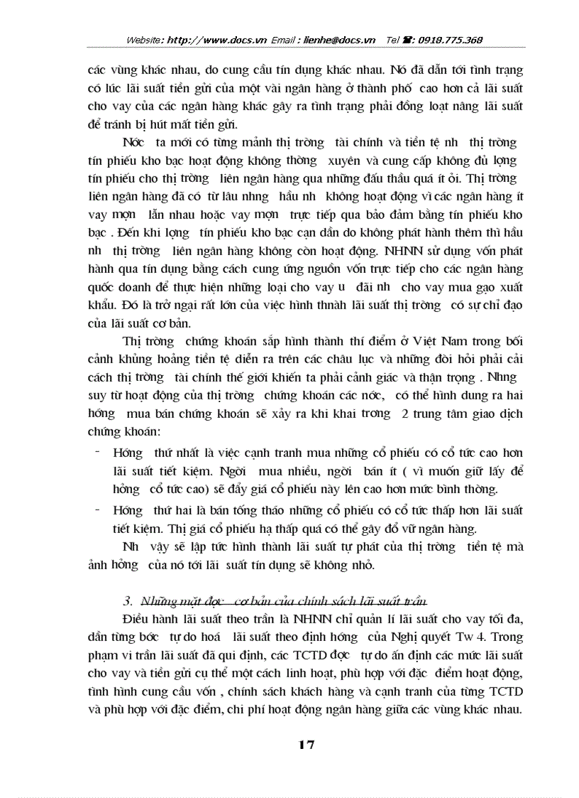image for page Lãi suất vấn đề điều hành lãi suất và thực trạng thực hiện chính sách lãi suất tín dụng ở Việt Nam