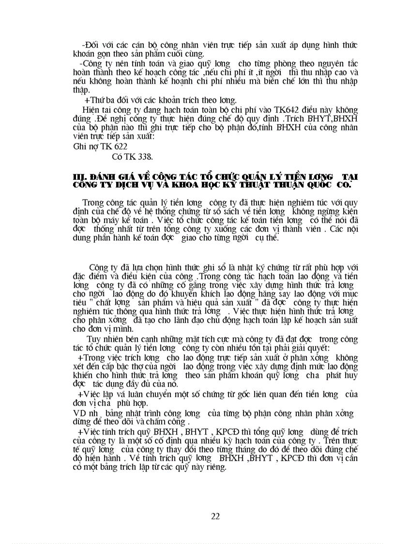 image for page Hạch toán tiền lương và các khoản trích theo lương tại công ty TNHH dịch vụ và khoa học kỹ thuật Thuận Quốc Co