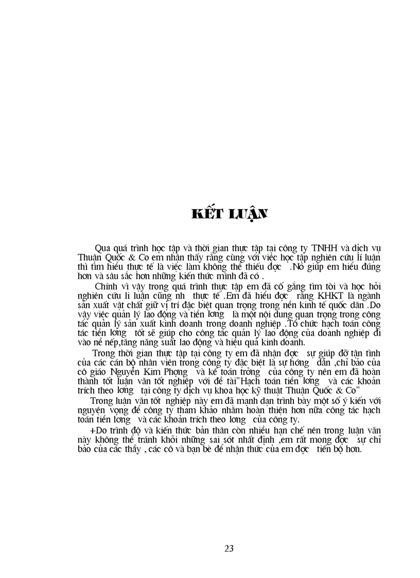 image for page Hạch toán tiền lương và các khoản trích theo lương tại công ty TNHH dịch vụ và khoa học kỹ thuật Thuận Quốc Co