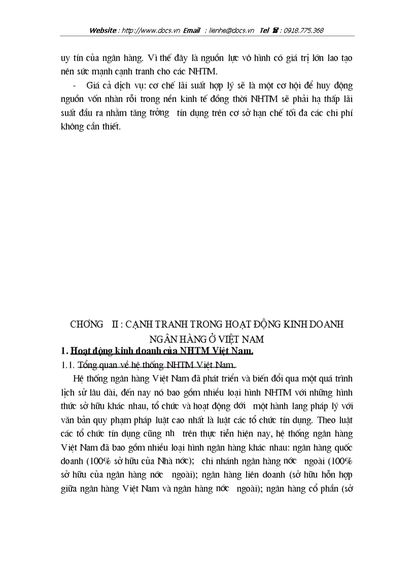 image for page Cạnh tranh và giải pháp nâng cao năng lực cạnh tranh trong hoạt động kinh doanh ngân hàng ở Việt Nam
