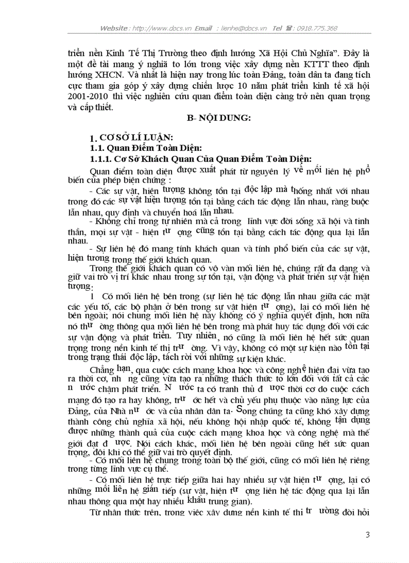 image for page Quan điểm toàn diện với việc xây dựng phát triển KTTT theo định hướng XHCN