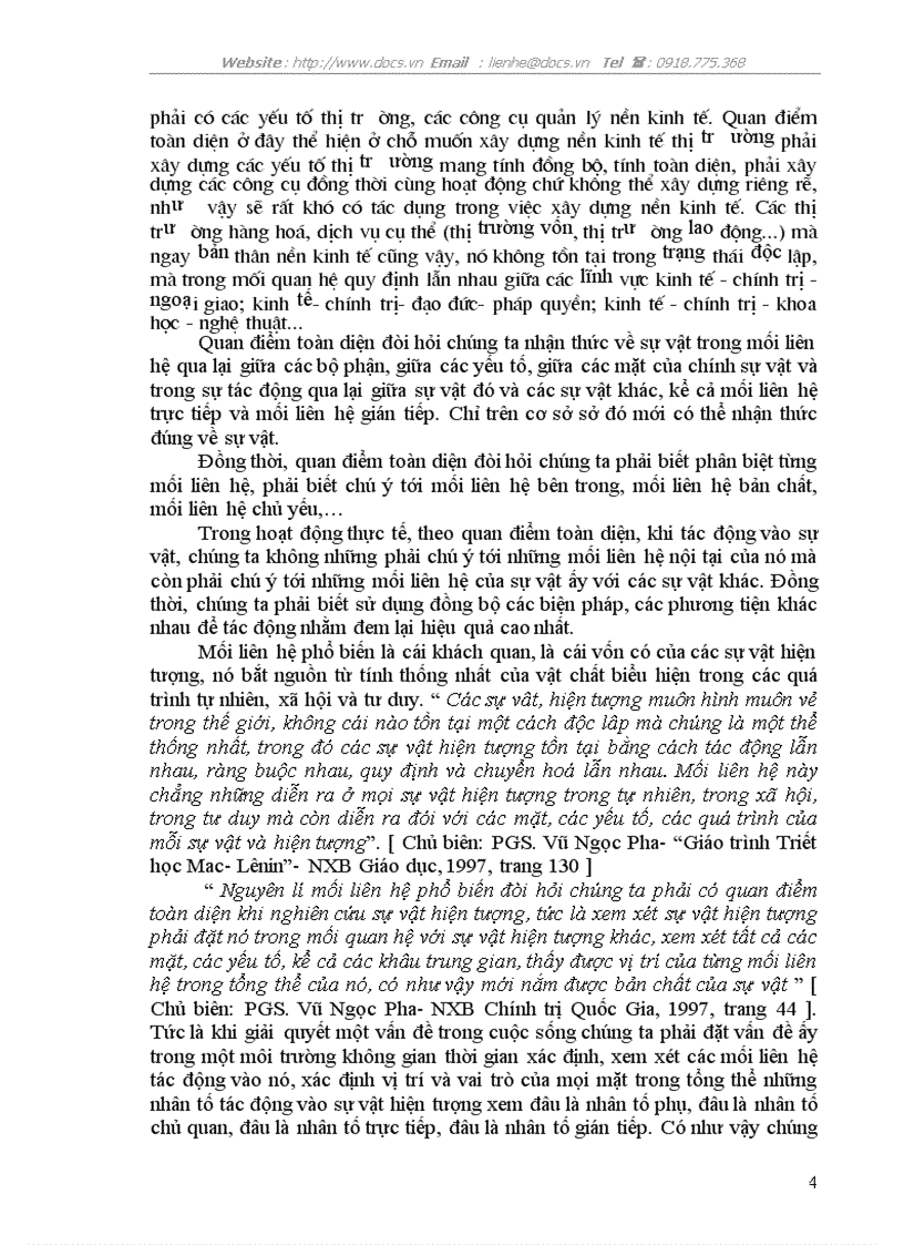 image for page Quan điểm toàn diện với việc xây dựng phát triển KTTT theo định hướng XHCN