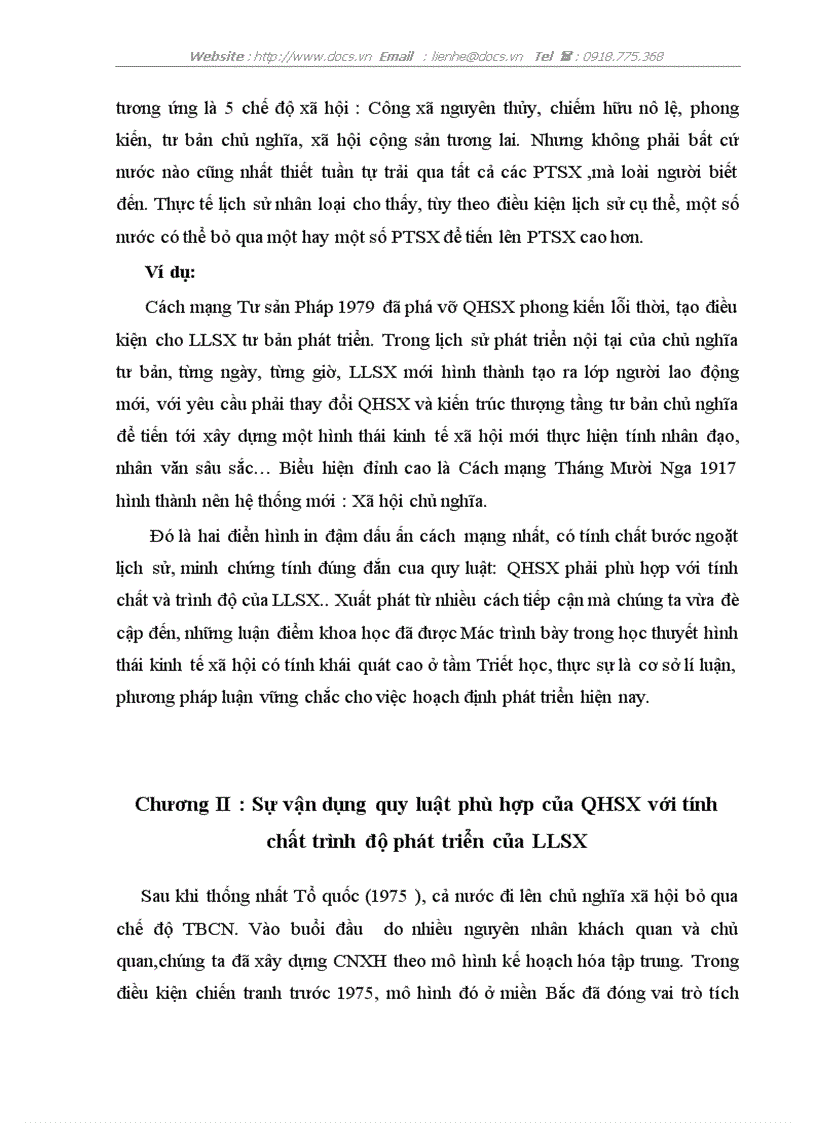 image for page Mối quan hệ biện chứng giữa QHSX LLSX sự vận dụng quy luật phù hợp của QHSX với trình độ phát triển của LLSX vào VN