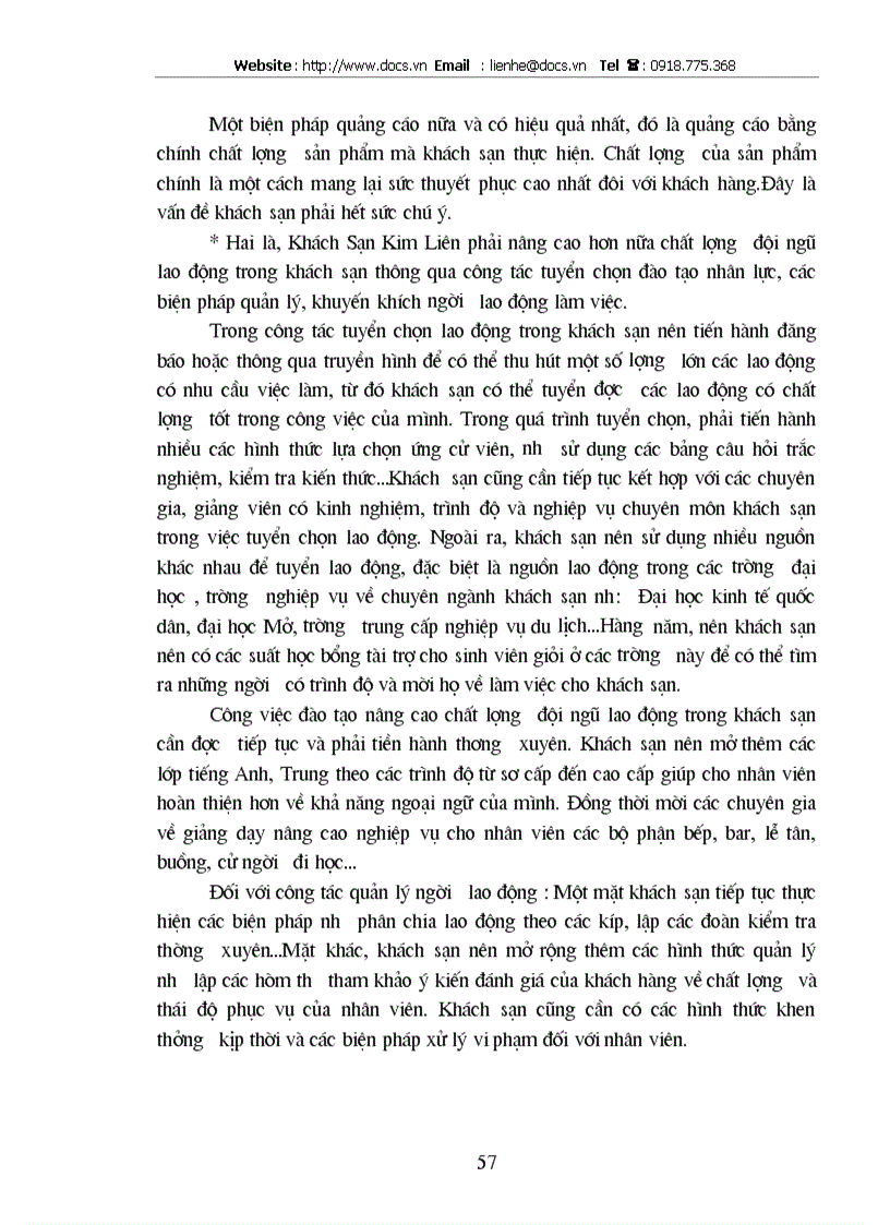 image for page Vận dụng mô hình chuỗi giá trị để phân tích khả năng cạnh tranh của khách sạn Kim Liên