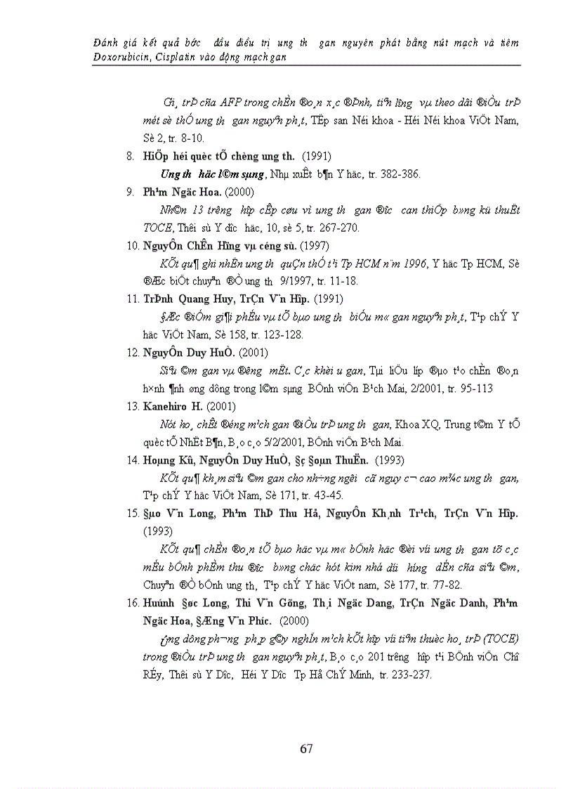 image for page Đánh giá kết quả bước đầu điều trị ung thư gan nguyên phát bằng nút mạch tiêm Doxorubicin Cisplatin vào động mạch gan