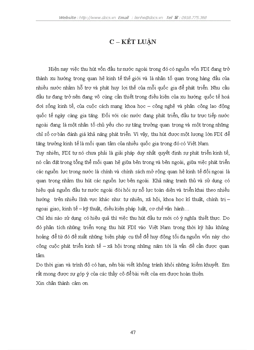 image for page Triển vọng và giải pháp thu hút FDI của Việt Nam thời kỳ hậu khủng hoảng