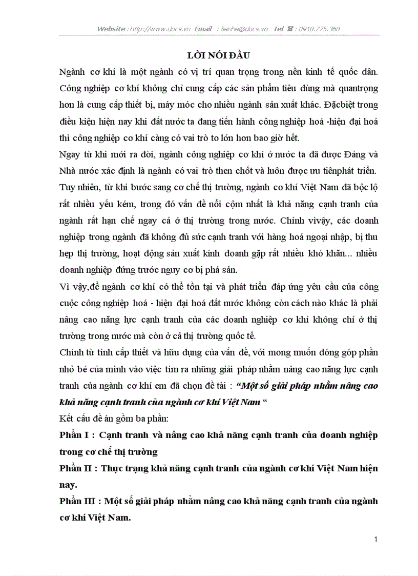 image for page Một số giải pháp nhằm nâng cao khả năng cạnh tranh của ngành cơ khí Việt Nam