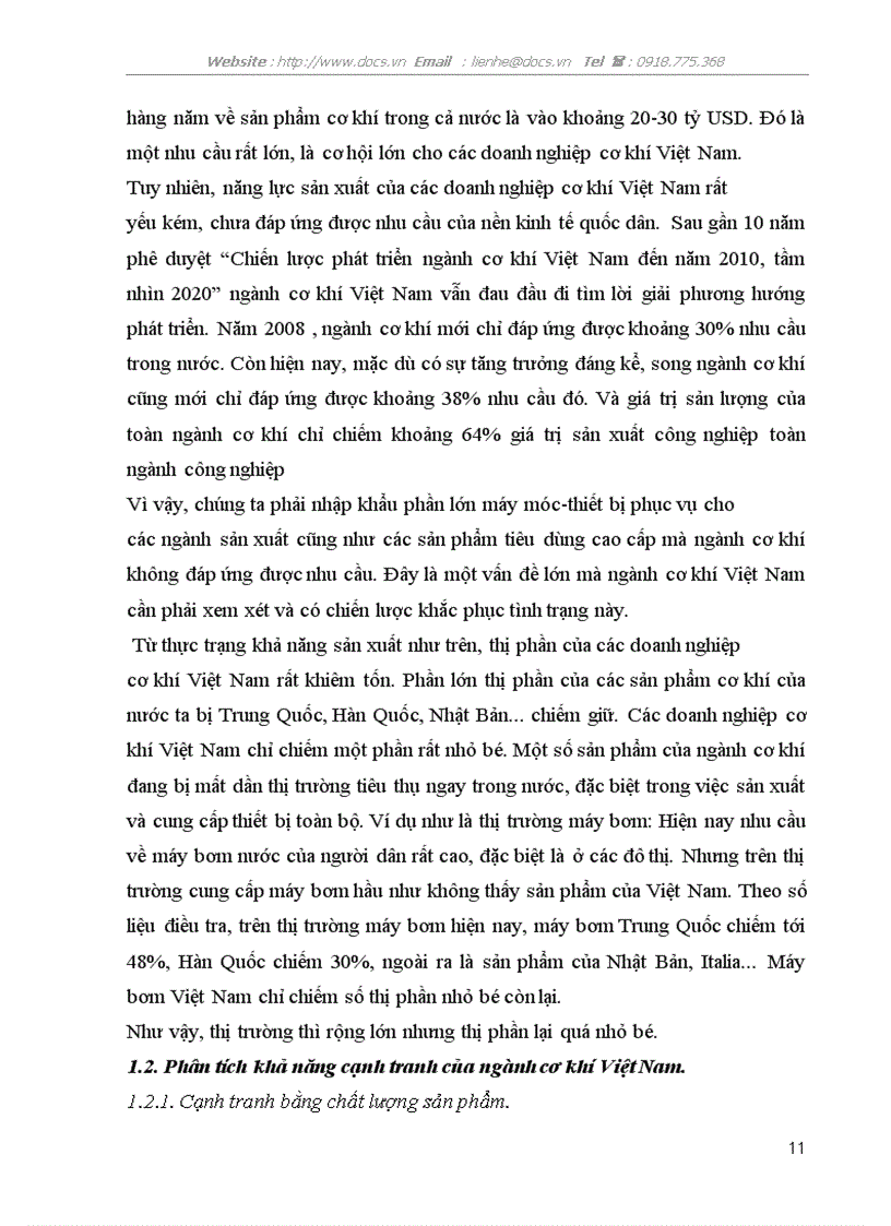 image for page Một số giải pháp nhằm nâng cao khả năng cạnh tranh của ngành cơ khí Việt Nam