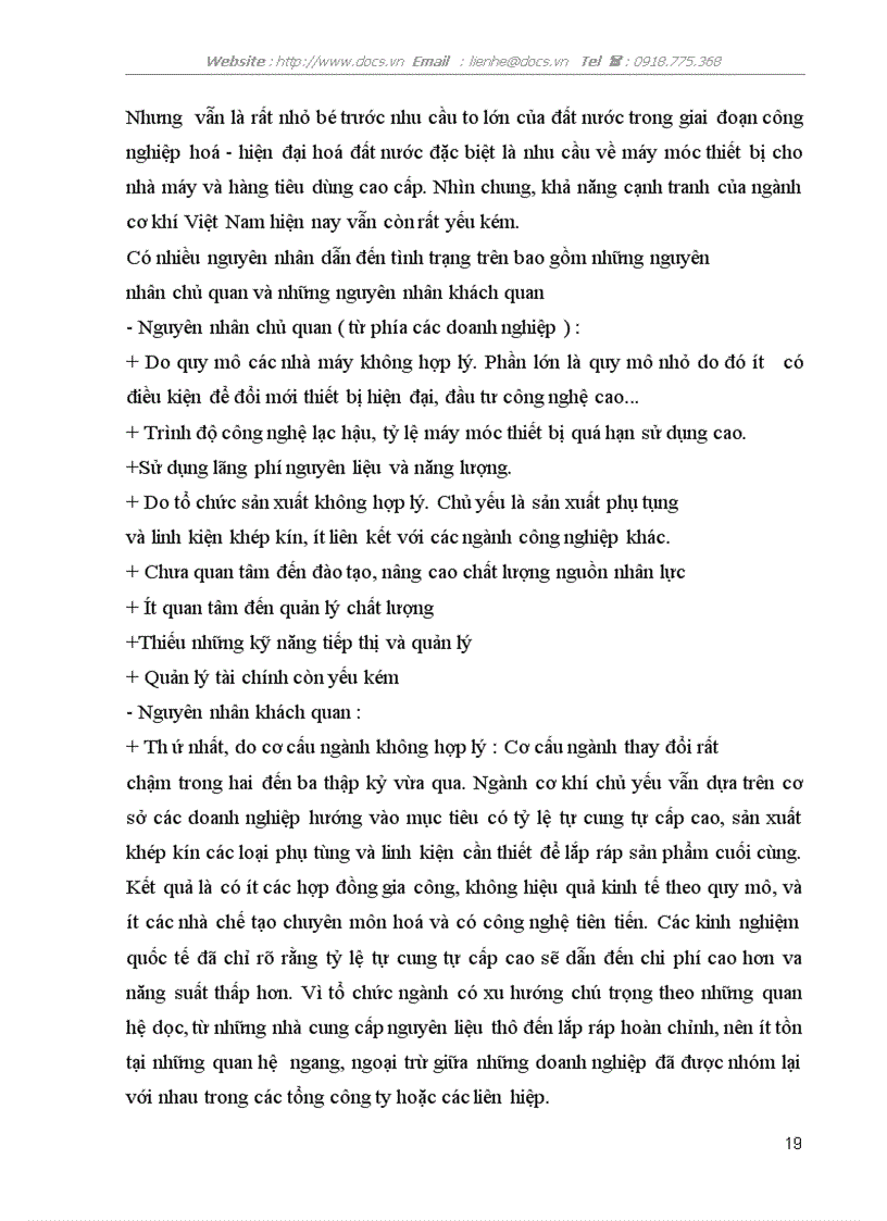 image for page Một số giải pháp nhằm nâng cao khả năng cạnh tranh của ngành cơ khí Việt Nam