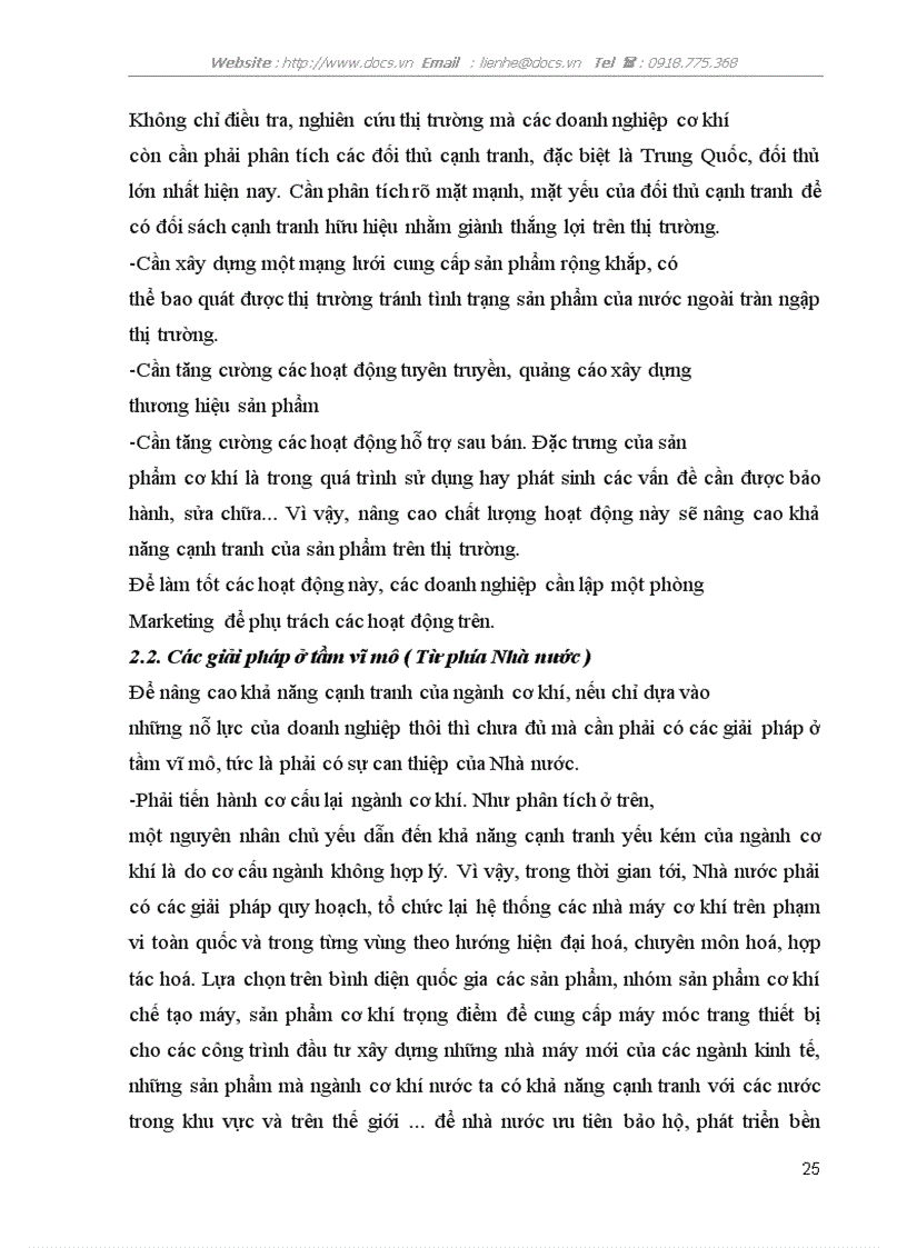 image for page Một số giải pháp nhằm nâng cao khả năng cạnh tranh của ngành cơ khí Việt Nam