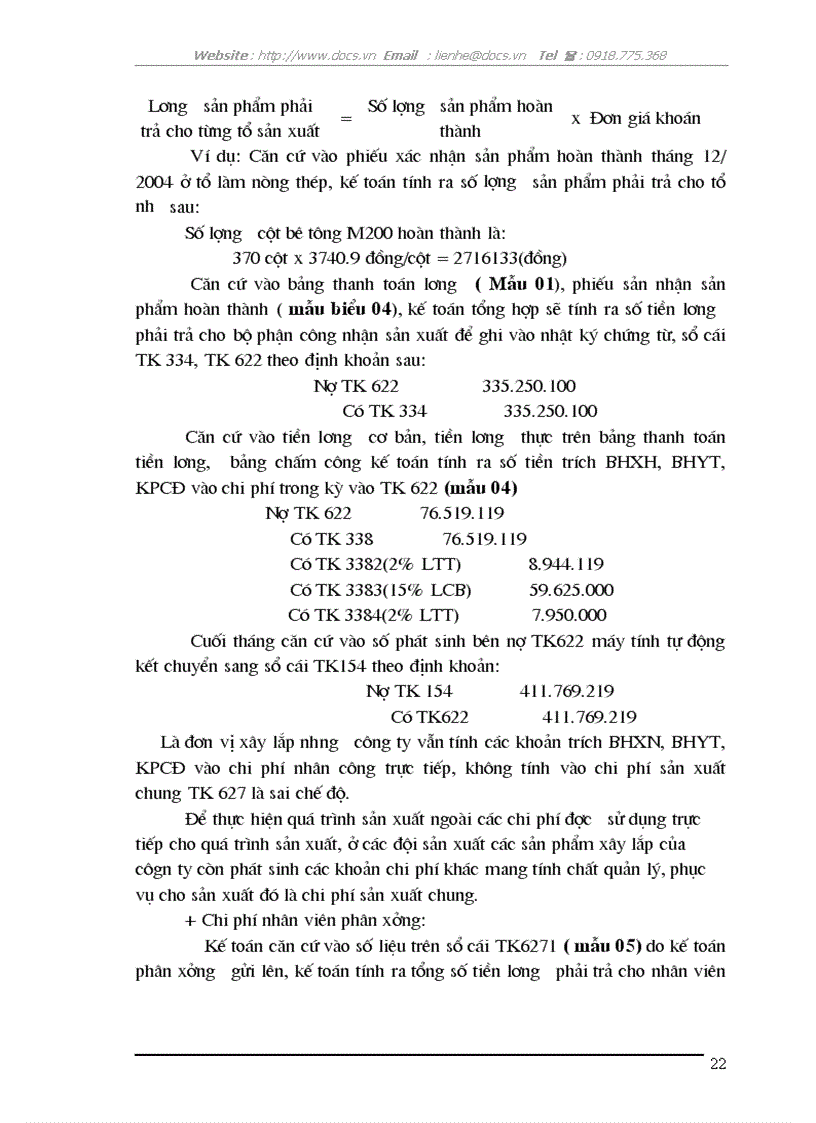 image for page Kế toán tập hợp chi phí sản xuất và tính giá thành sản phẩm tại Công ty cổ phần xây lắp điện 3 4 Nghệ An