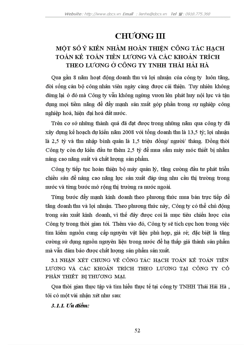 image for page Kế toán tiền lương các khoản trích theo lương tại Công ty TNHH Thái Hải Hà