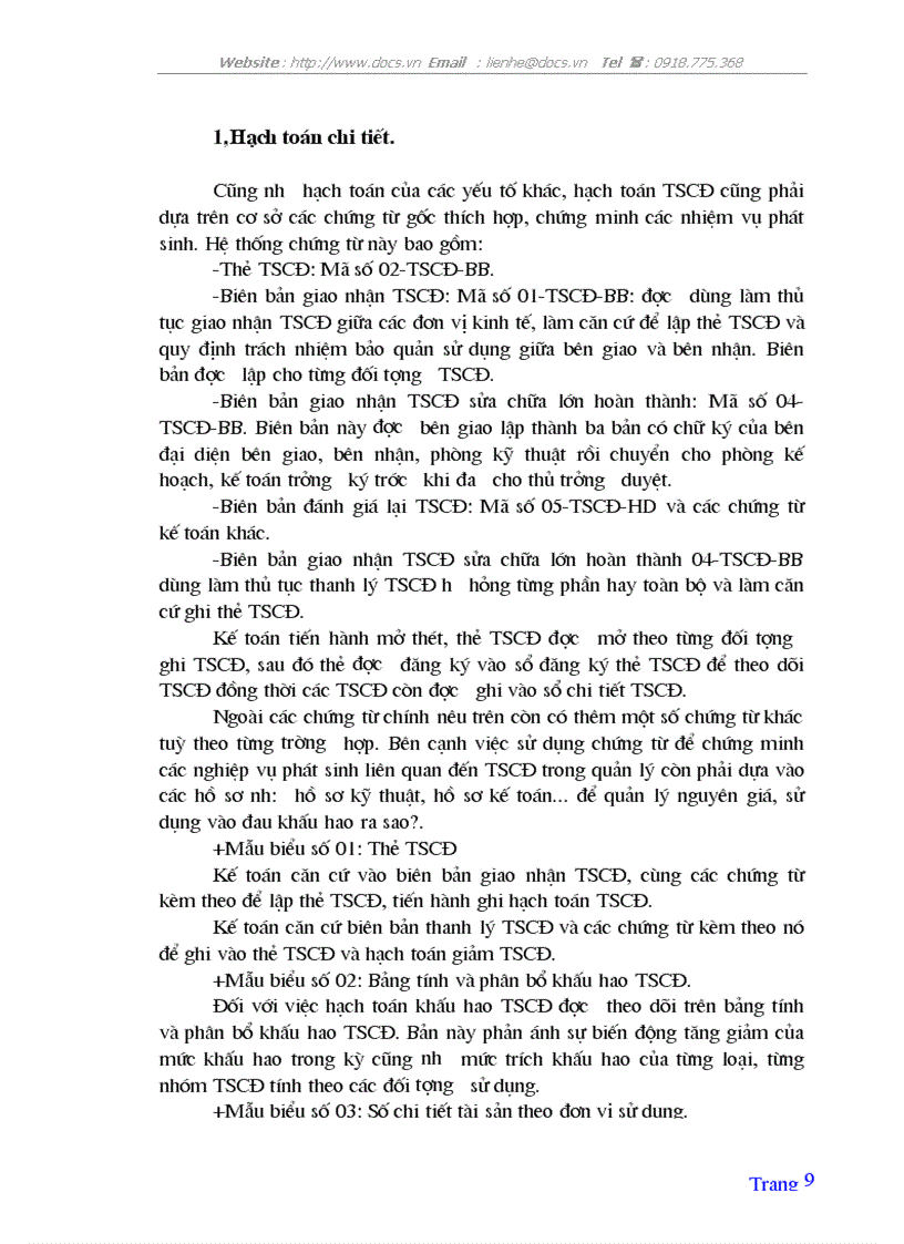 image for page Tổ chức hạch toán tscđ với việc nâng cao hiệu quả sử dụng tscđ ở công ty quản lý và sửa chữa đường bộ 234