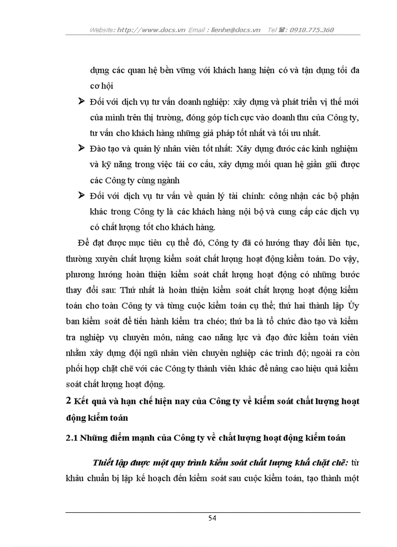 image for page Kiểm soát chất lượng hoạt động kiểm toán tại C ty TNHH Kiểm toán Định giá VN VAE