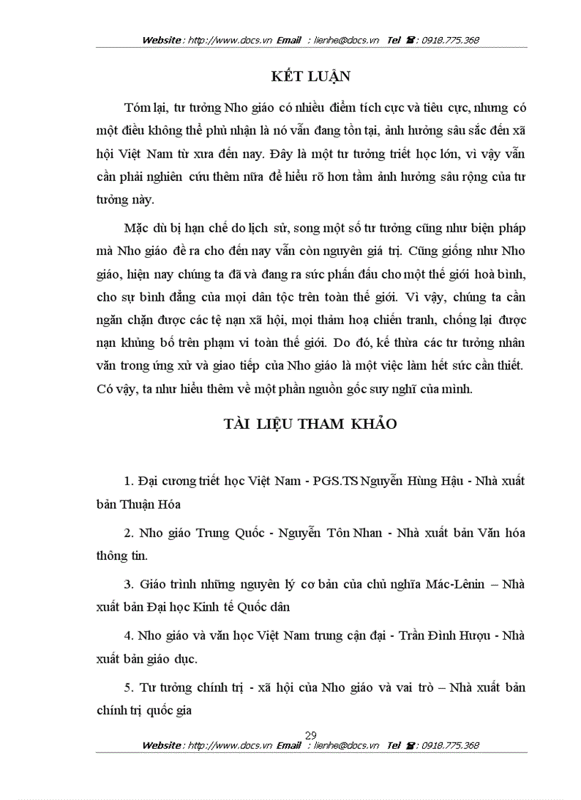 image for page Quan điểm chính trị xã hội trong triết học Nho Gia và vai trò của nó đến xã hội Việt Nam hiện tại