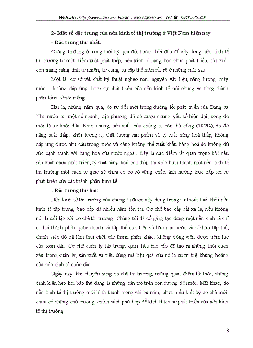 image for page Nền kinh tế thị trường và một số đặc trưng chủ yếu của nền kinh tế thị trường Việt Nam