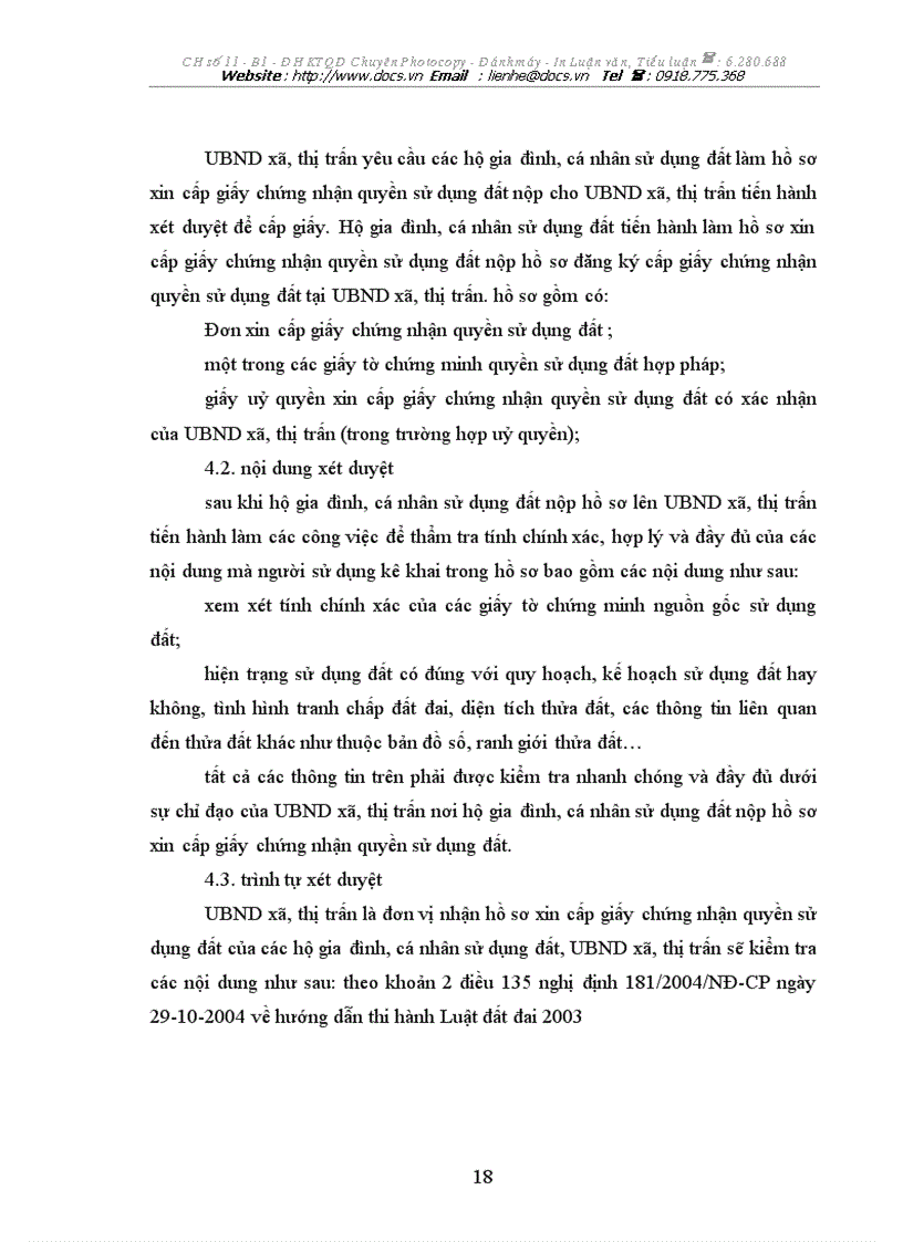 image for page Công tác đăng ký cấp giấy chứng nhận quyền sử dụng đất cho hộ gia đình cỏ nhõn sử dụng đất tại huyện Thanh Oai Tỉnh Hà Tây