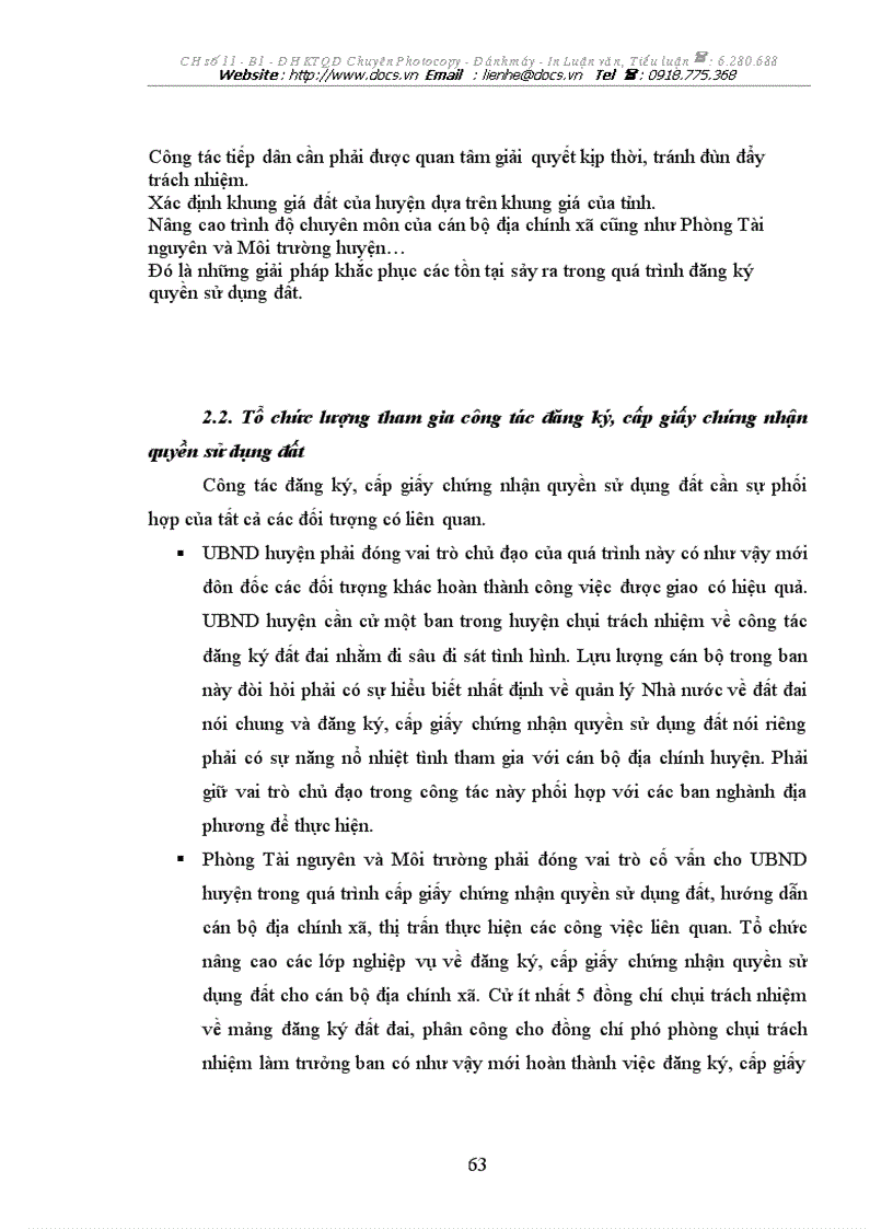 image for page Công tác đăng ký cấp giấy chứng nhận quyền sử dụng đất cho hộ gia đình cỏ nhõn sử dụng đất tại huyện Thanh Oai Tỉnh Hà Tây