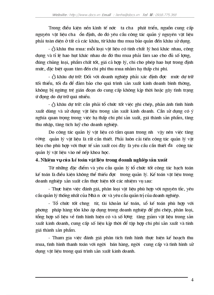 image for page Tổ chức kế toán nguyên vật liệu và phân tích tình hình quản lý sử dụng nguyên vật liệu tại Công ty Cổ phần len Hà Đông