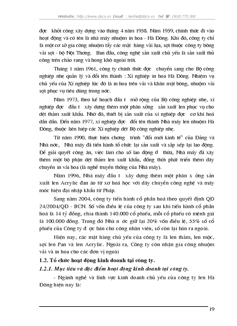 image for page Tổ chức kế toán nguyên vật liệu và phân tích tình hình quản lý sử dụng nguyên vật liệu tại Công ty Cổ phần len Hà Đông