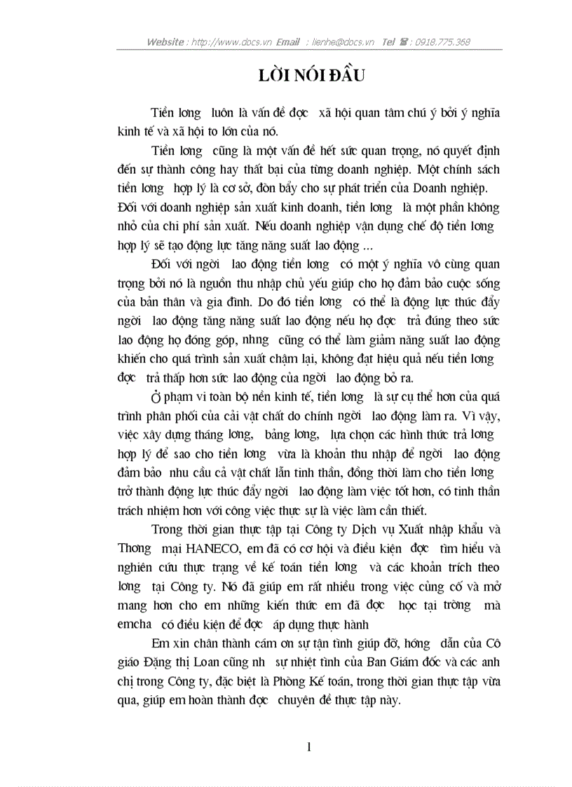 image for page Hoàn thiện kế toán tiền lương các khoản trích theo lương tại C ty HANECO