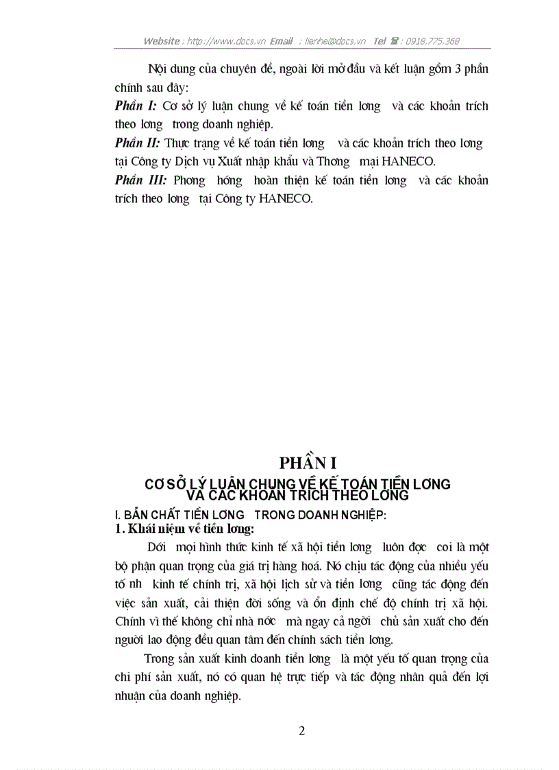 image for page Hoàn thiện kế toán tiền lương các khoản trích theo lương tại C ty HANECO