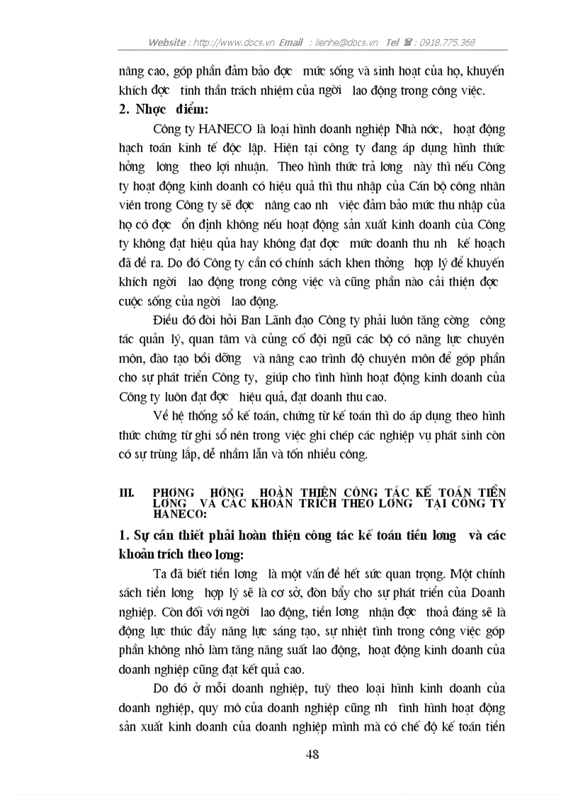 image for page Hoàn thiện kế toán tiền lương các khoản trích theo lương tại C ty HANECO