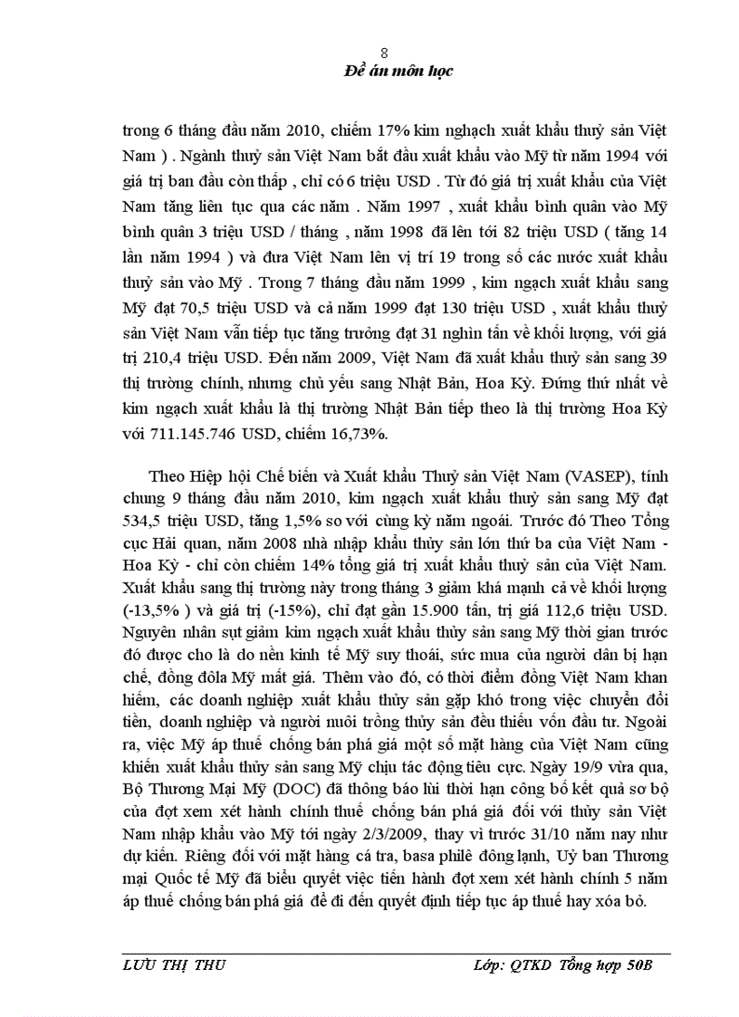 image for page Thực trạng xuất khẩu thuỷ sản việt nam sang thị trường mỹ