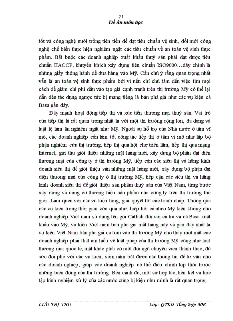 image for page Thực trạng xuất khẩu thuỷ sản việt nam sang thị trường mỹ