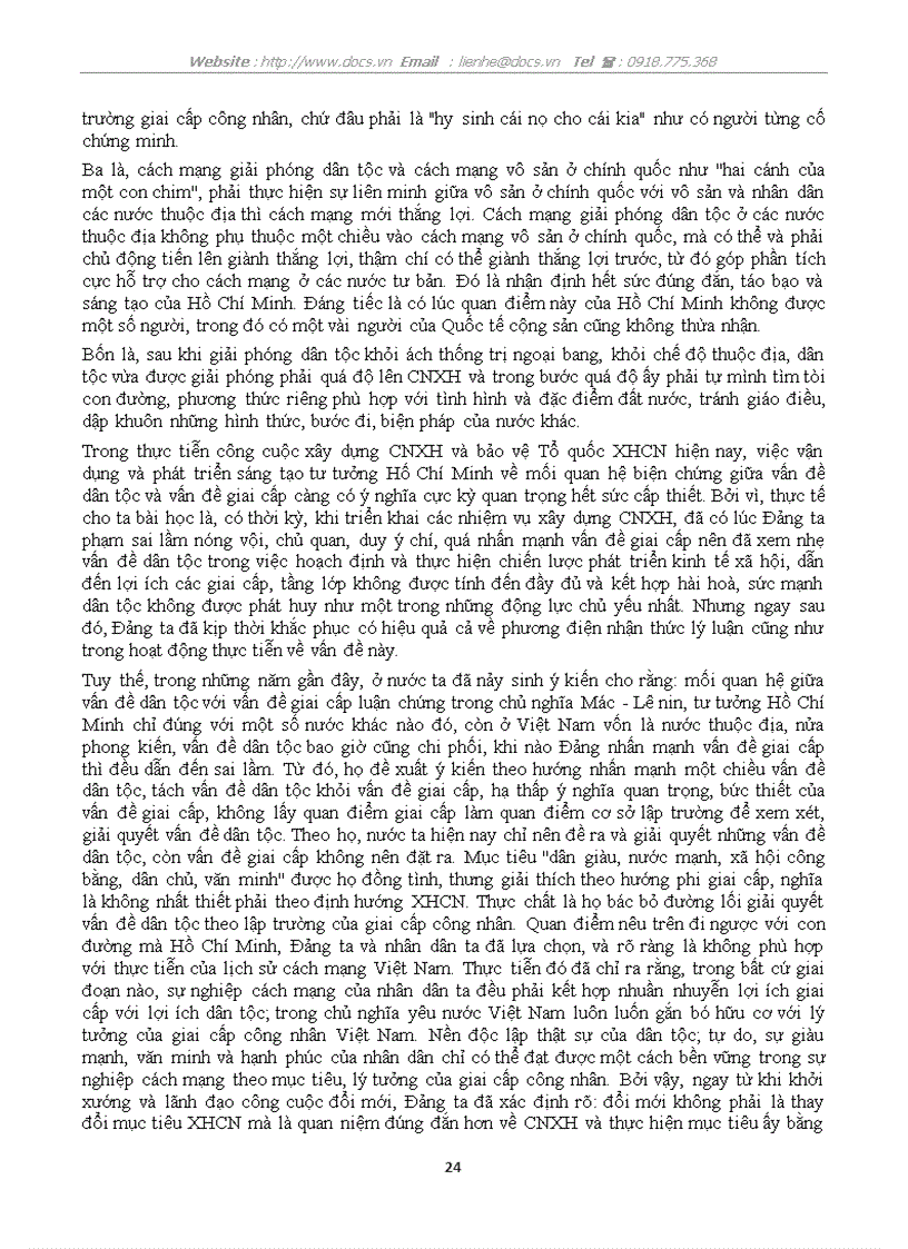 image for page Biện chứng giữa vấn đề dân tộc và giai cấp trong tư tưởng Hồ Chí Minh