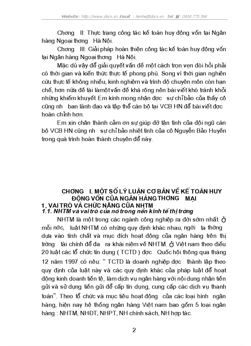 image for page Giải pháp nâng cao hiệu quả hoạt động kế toán huy động vốn tại Ngân hàng Ngoại thương Hà Nội