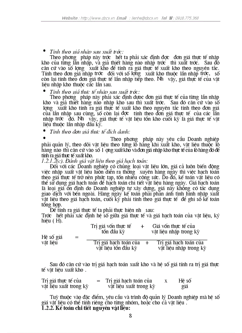 image for page Tổ chức công tác kế toán nguyên vật liệu ở Công Ty Chế Biến Lương Thực và Thức Ăn Gia Súc