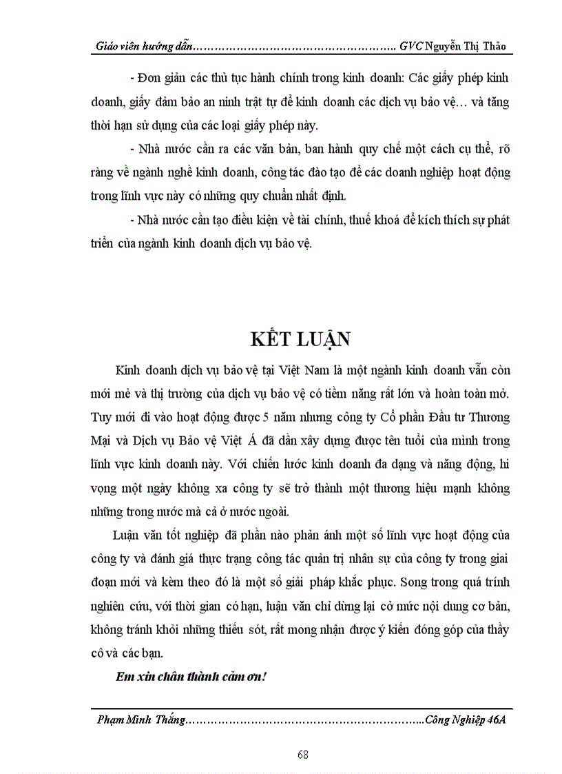 image for page Nâng cao chất lượng công tác quản trị nhân sự tại Công ty Cổ Phần Đầu Tư Thương Mại và Dịch vụ Bảo Vệ Việt Á