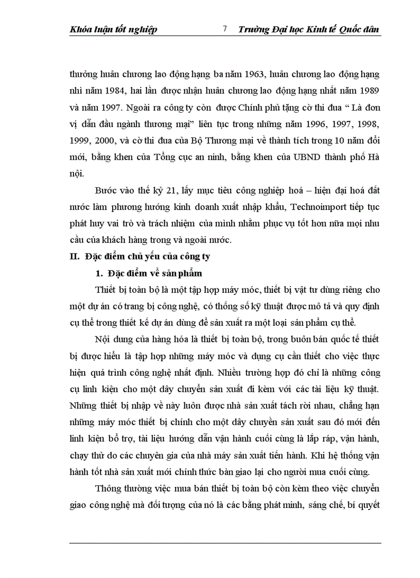 image for page Một số giải pháp nhằm nâng cao hiệu quả nhập khẩu thiết bị toàn bộ tại công ty xuất nhập khẩu thiết bị toàn bộ và kỹ thuật Technoimport
