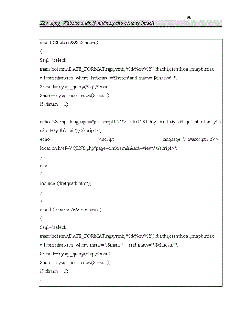 image for page Xây dựng Website quản lý nhân sự cho công ty INTECH