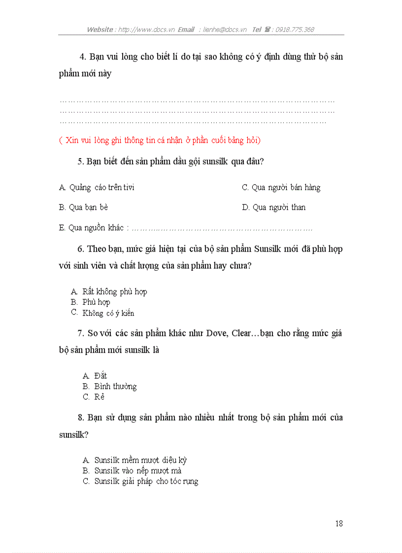 image for page MỨC ĐỘ THỎA MÃN CỦA SINH VIÊN ĐẠI HỌC KINH TẾ QUỐC DÂN VỚI BỘ SẢN PHẨM MỚI cỦa SUNSILK SUNSILK ĐỒNG SÁNG TẠO