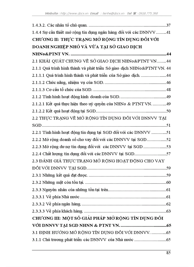 image for page Mở rộng cho vay đối với doanh nghiệp nhỏ và vừa tại Sở giao dịch Ngân hàng Nông nghiệp và Phát triển Nông thôn Việt Nam
