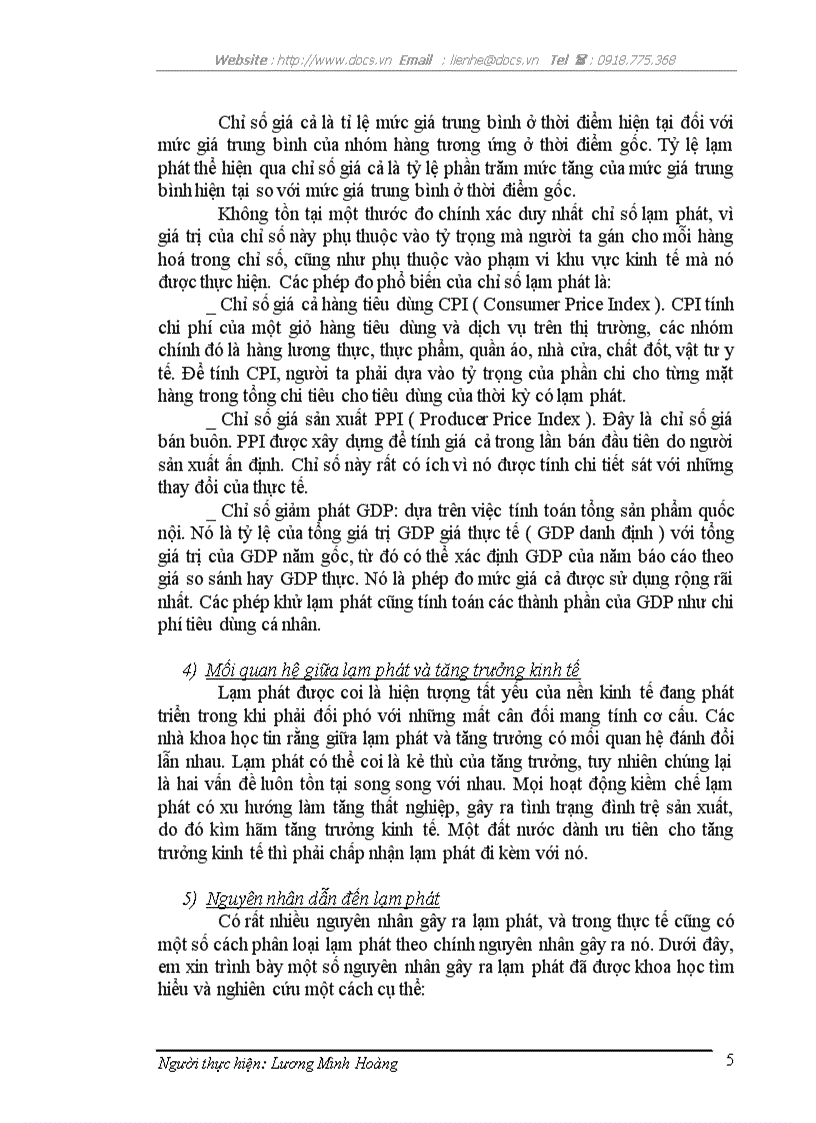 Mối quan hệ giữa lạm phát tăng trưởng kinh tế Thực trạng giải pháp khắc phục