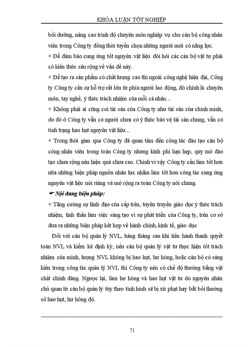 image for page Một số biện pháp nhằm sử dụng hợp lý và tiết kiệm nguyên vật liệu trong sản xuất bao bì xi măng ở Công ty TNHH thương mại dịch vụ và du lịch Thành Duy